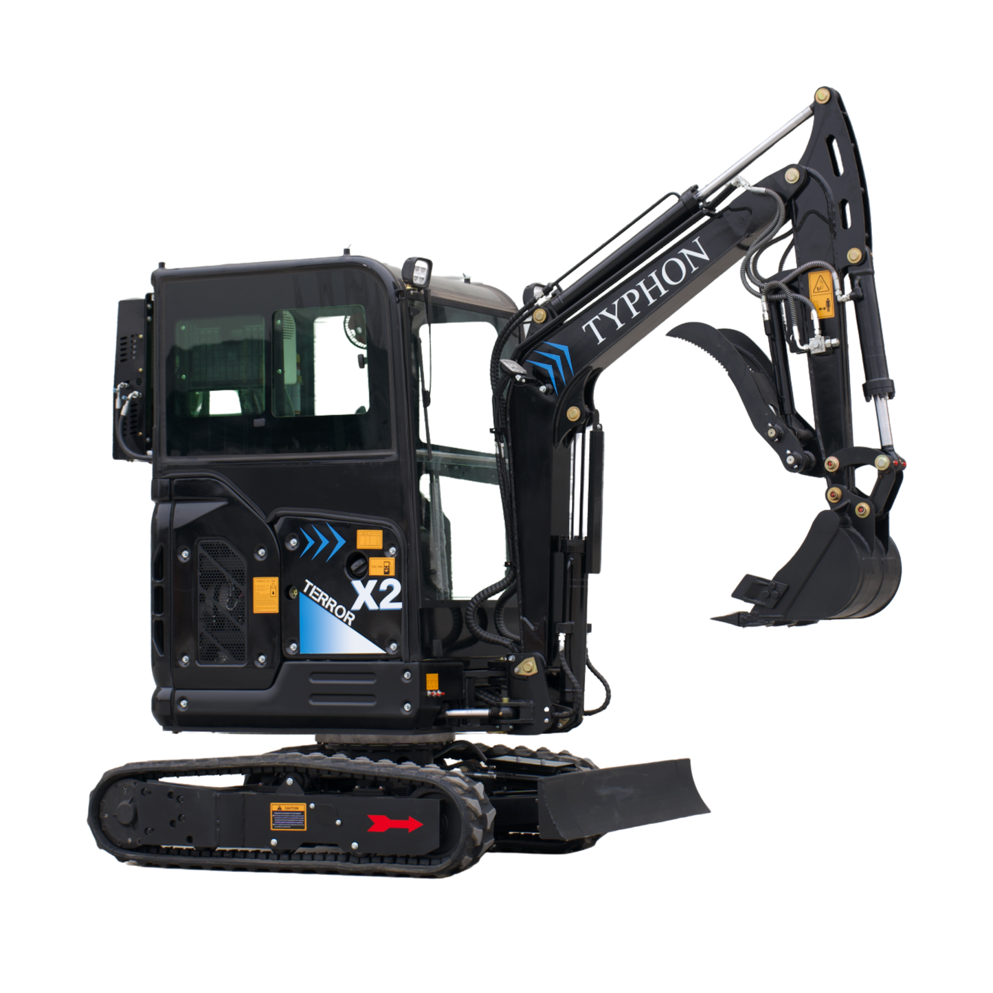 TYPHON TERROR X2 Max 2.7-Ton Mini Excavator Yanmar 3TNV88F Diesel Engine, Retractable Track, Pilot Controls, AC/Heater Cabin - New Excavator For Sale