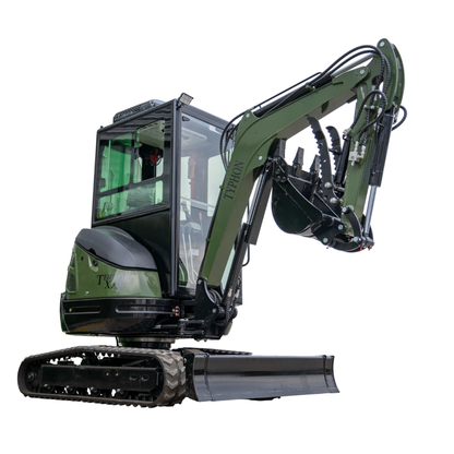 TYPHON TERROR XXV Prestige Mini Excavator 2.7Ton, Kubota D1105 25.1 HP, Comfortable Cabin with AC & Heater, Retractable Track, Boom Swing