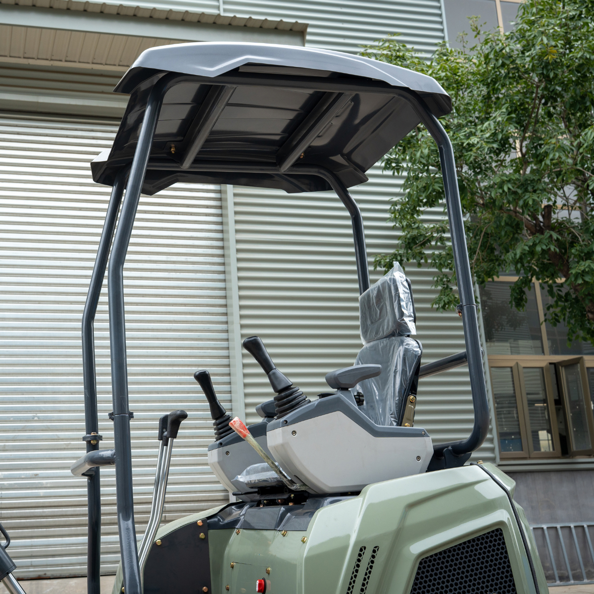 TYPHON TERROR XVII PRO 3,800 lb mini excavator with a Kubota D902 diesel engine, 360° swing, hydraulic thumb, and dozer blade.