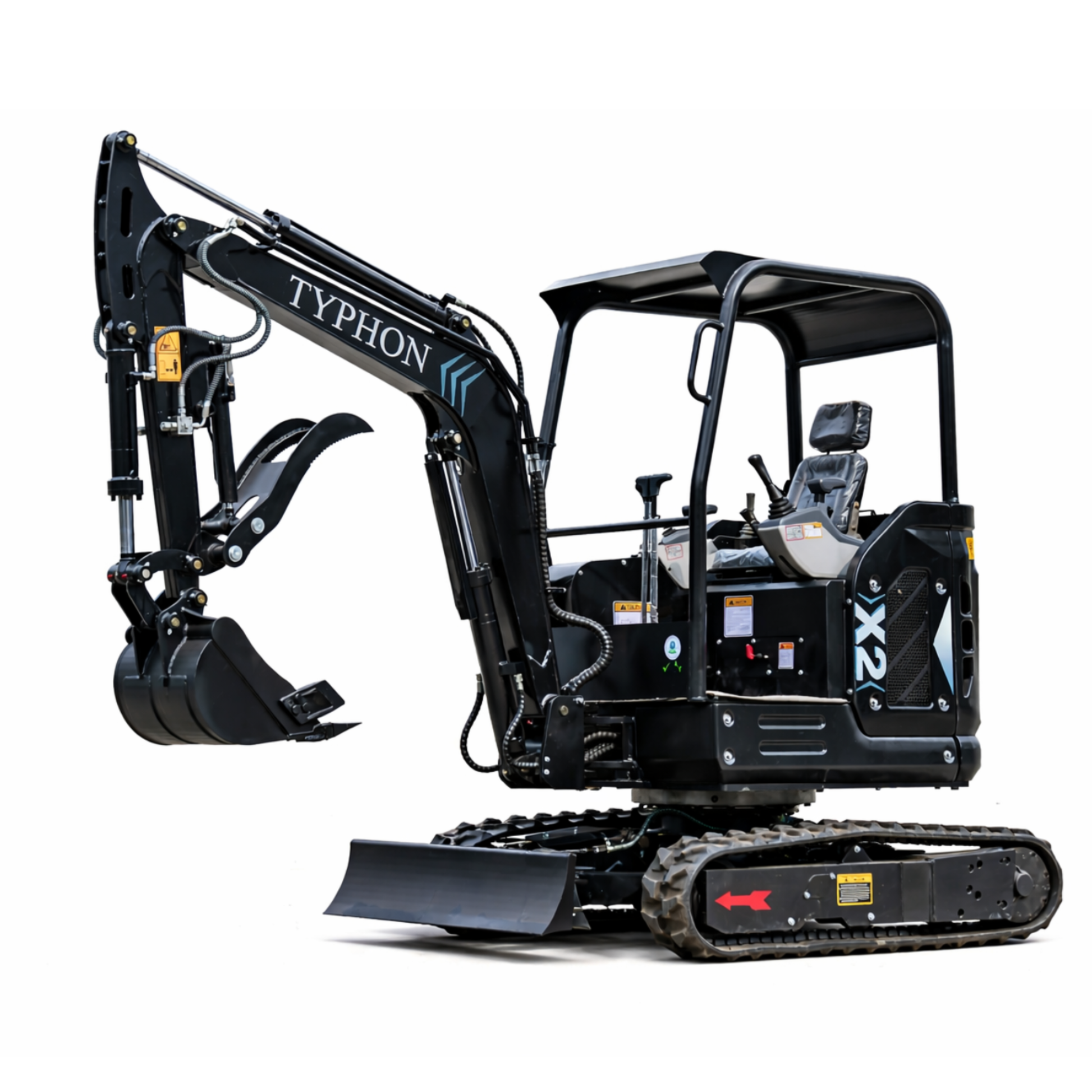 TYPHON TERROR X2 MAX 2.5Ton Mini Excavator&nbsp; Yanmar Engine, Hydraulic Oil-Cooled, Boom Swing, Retractable Tracks - New Excavator For Sale