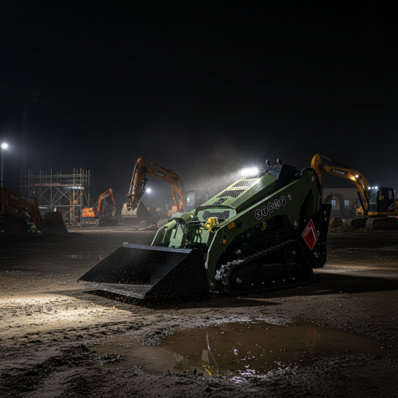 TYPHON Stomp V1000 Skid steer Loader24HP Kubota D1105 water-cooled Diesel Pilot control LED