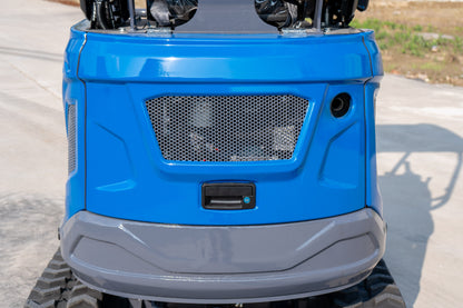 New TYPHON TERROR XIX STORM Mini Excavator 4000lbs 20.4hp Kubota D902 engine  Trench Digger with Boom Swing, Canopy, Retractable Tracks