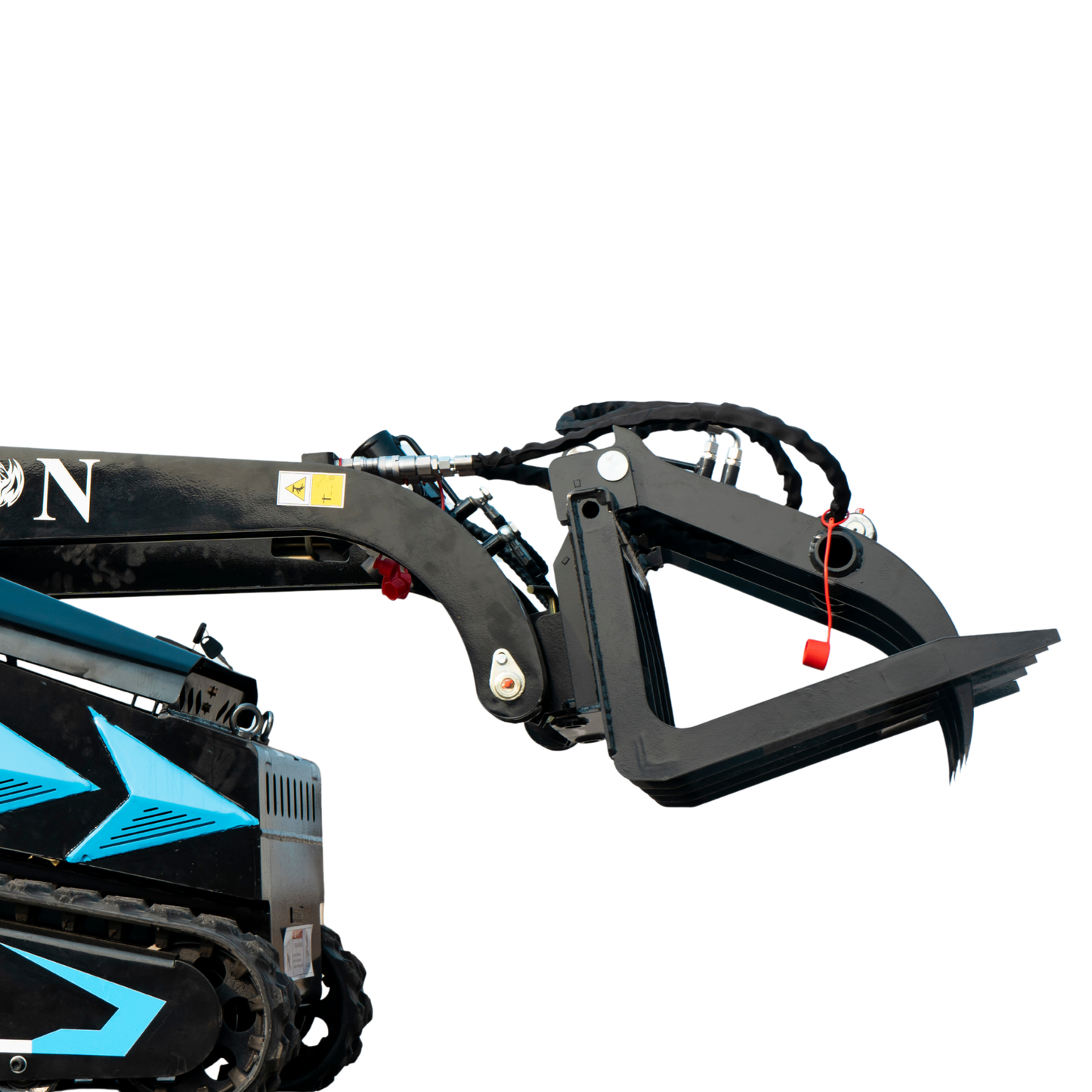 Hydraulic Log & Wood Grabber Attachment for Mini Skid Steer  Fits TYPHON STOMP X1300 & 509 - New Excavator For Sale