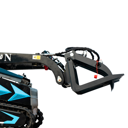 Hydraulic Log & Wood Grabber Attachment for Mini Skid Steer  Fits TYPHON STOMP X1300 & 509 - New Excavator For Sale