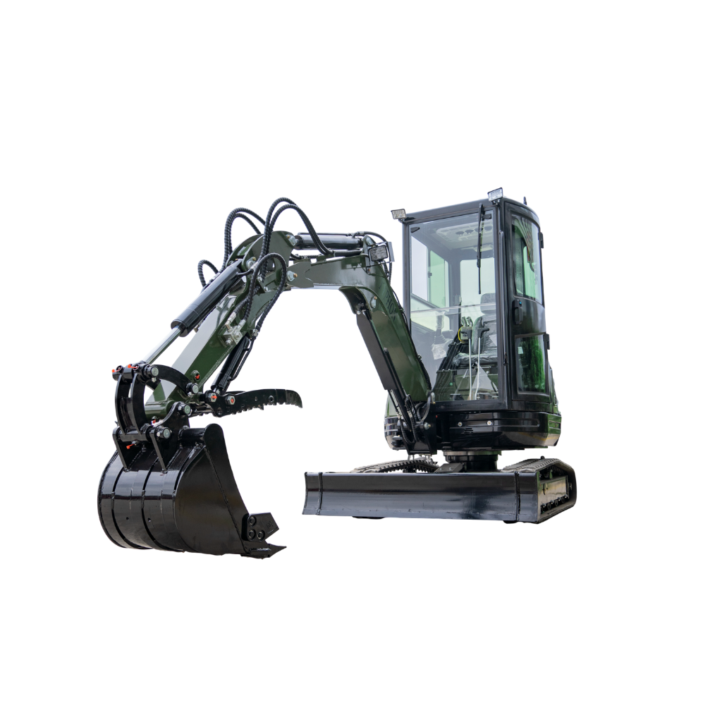 TYPHON TERROR XXV Prestige Mini Excavator 2.7Ton, Kubota D1105 25.1 HP, Comfortable Cabin with AC & Heater, Retractable Track, Boom Swing