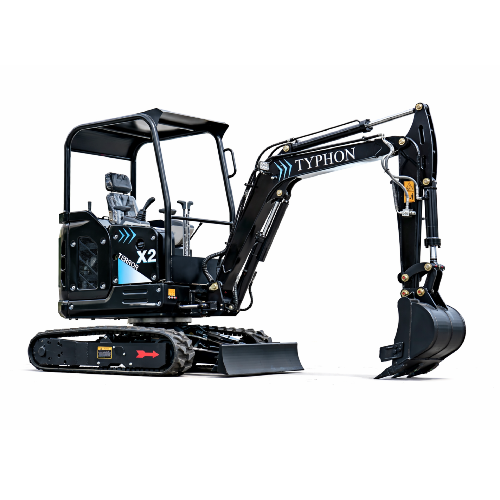 TYPHON TERROR X2 MAX 2.5Ton Mini Excavator&nbsp; Yanmar Engine, Hydraulic Oil-Cooled, Boom Swing, Retractable Tracks - New Excavator For Sale