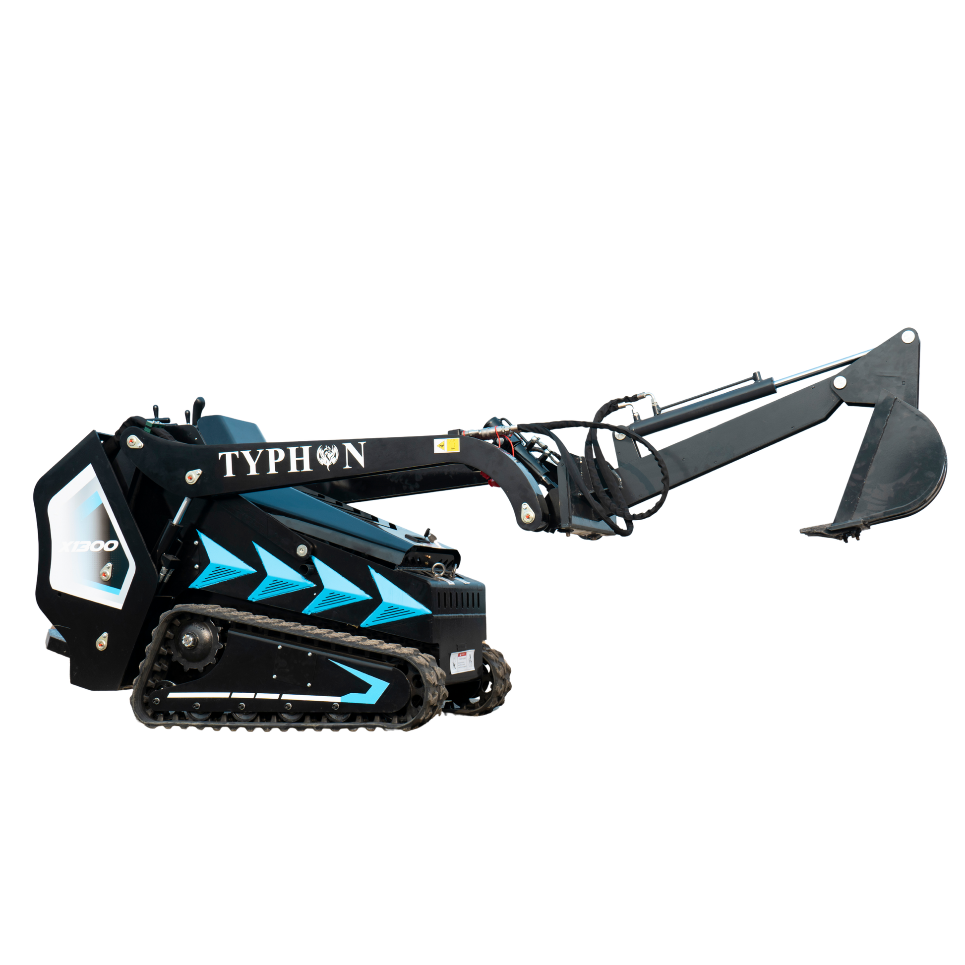 Hydraulic Backhoe Digger Attachment for Mini Skid Steer   TYPHON STOMP X1300 & 509 - New Excavator For Sale