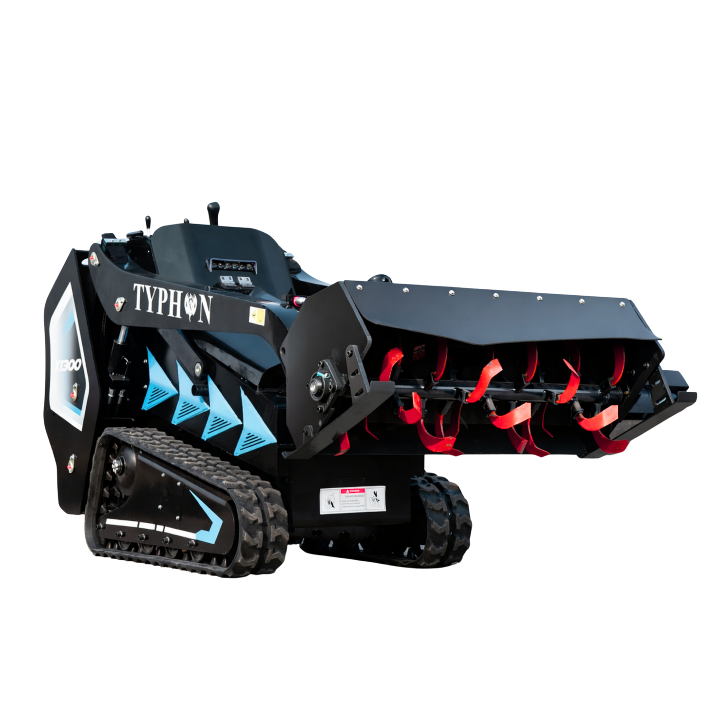 Hydraulic Rotary Tiller Attachment for Mini Skid Steer  Fits TYPHON STOMP X1300 & 509 - New Excavator For Sale