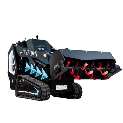Hydraulic Rotary Tiller Attachment for Mini Skid Steer  Fits TYPHON STOMP X1300 & 509 - New Excavator For Sale