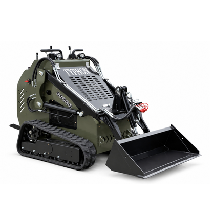 TYPHON STOMP 501 PRO Mini Skid Steer Loader – 23 HP V-Twin, Triangle Rubber Tracks (EPA Certified)