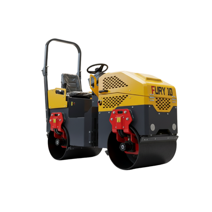TYPHON Road Roller 10 – 1 Ton, 13.5 HP Briggs & Stratton, Hydraulic Drive, One-Key Vibration