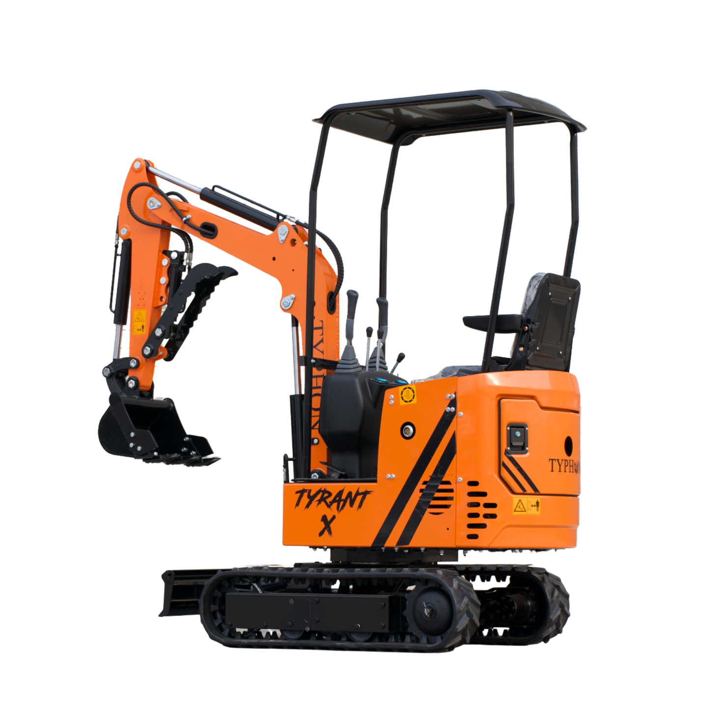 TYPHON TYRANT X 1-Ton Mini Excavator 13.5HP Briggs & Stratton Engine, Hydraulic Thumb Clip, Dozer Blade, 360° Body Swing - New Excavator For Sale