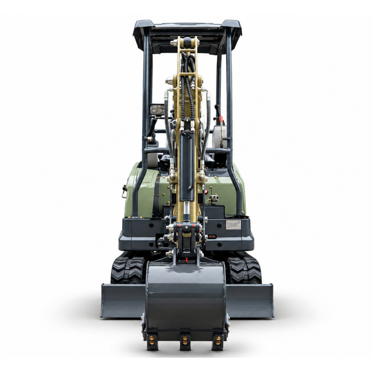 TYPHON TERROR XVII PRO 3,800 lb mini excavator with a Kubota D902 diesel engine, 360° swing, hydraulic thumb, and dozer blade.