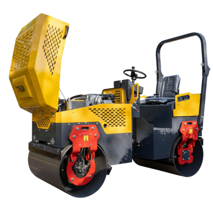 Fury 20 Mini Road Roller Hydraulic Two Wheel Drive, Front Wheel Vibration System, 23 hp B&S Engine USA
