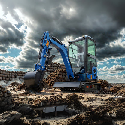 2025 4000 lb TYPHON TERROR XVII Cabin Mini Excavator