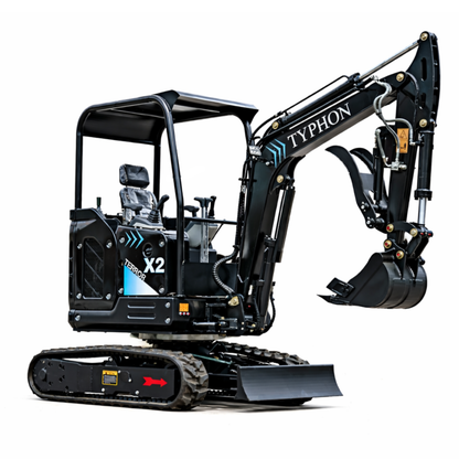 TYPHON TERROR X2 MAX 2.5Ton Mini Excavator&nbsp; Yanmar Engine, Hydraulic Oil-Cooled, Boom Swing, Retractable Tracks - New Excavator For Sale