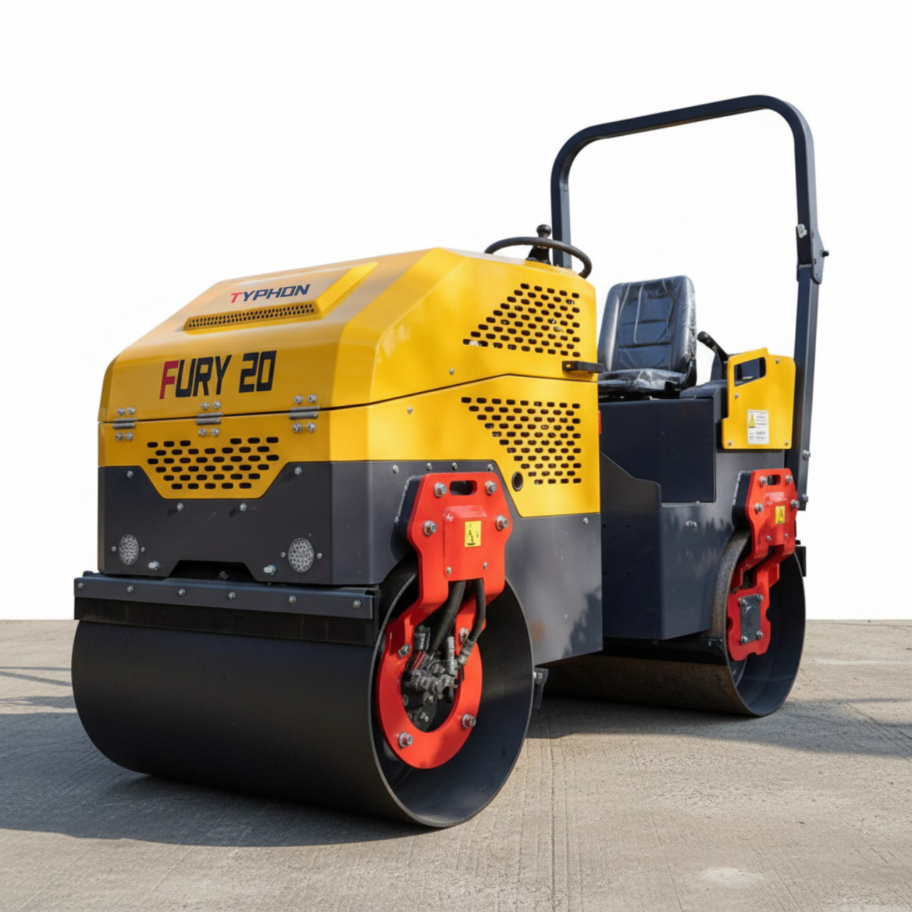 Fury 20 Mini Road Roller Hydraulic Two Wheel Drive, Front Wheel Vibration System, 23 hp B&S Engine USA