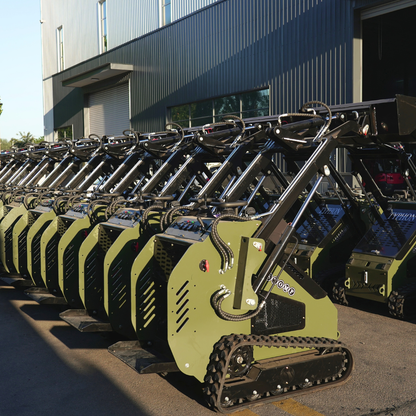 TYPHON STOMP 501 PRO Mini Skid Steer Loader – 23 HP V-Twin, Triangle Rubber Tracks (EPA Certified)