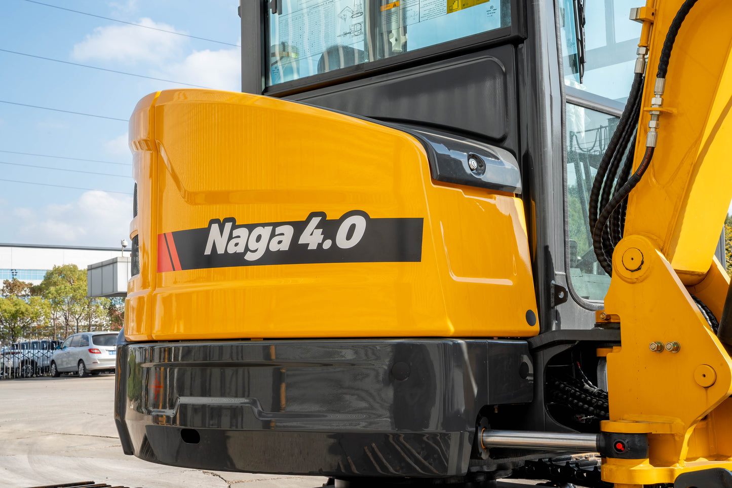 TYPHON NAGA 4.0 Mini Excavator 4-Ton Class with YANMAR 3TNV88F Engine, Zero Tail Swing, High Breakout Force, Advanced Hydraulics & Operator-Friendly Cabin