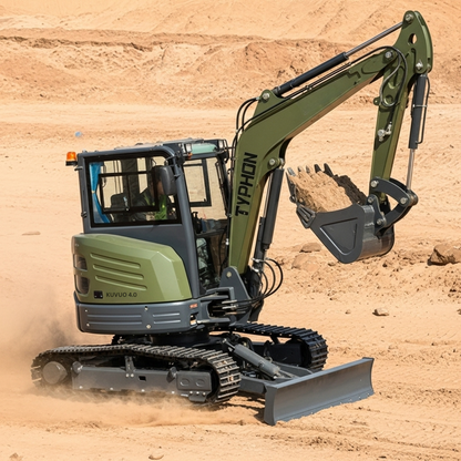 TYPHON KUVOU 4.0 mini excavator Kubota D1703 Diesel engine with 4Ton Operating Weight AC/ Heater