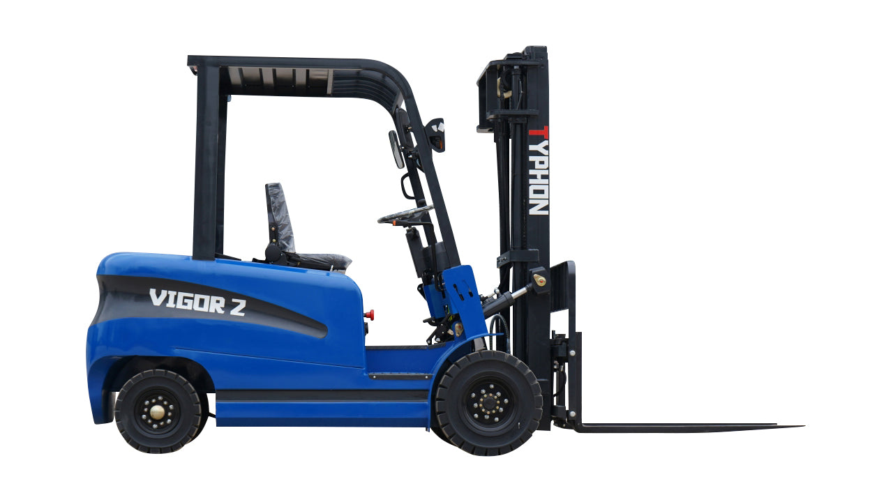 New 2025 TYPHON VIGOR 2 Blue Electric Forklift 2 Ton Lifter Lift Truck Jitney Hi-Lo