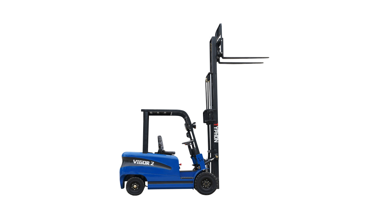 New 2025 TYPHON VIGOR 2 Blue Electric Forklift 2 Ton Lifter Lift Truck Jitney Hi-Lo