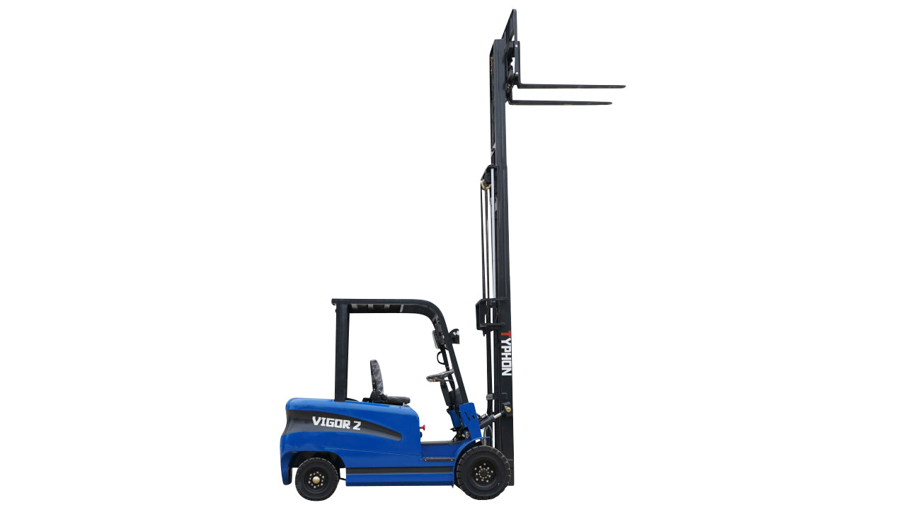 New 2025 TYPHON VIGOR 2 Blue Electric Forklift 2 Ton Lifter Lift Truck Jitney Hi-Lo