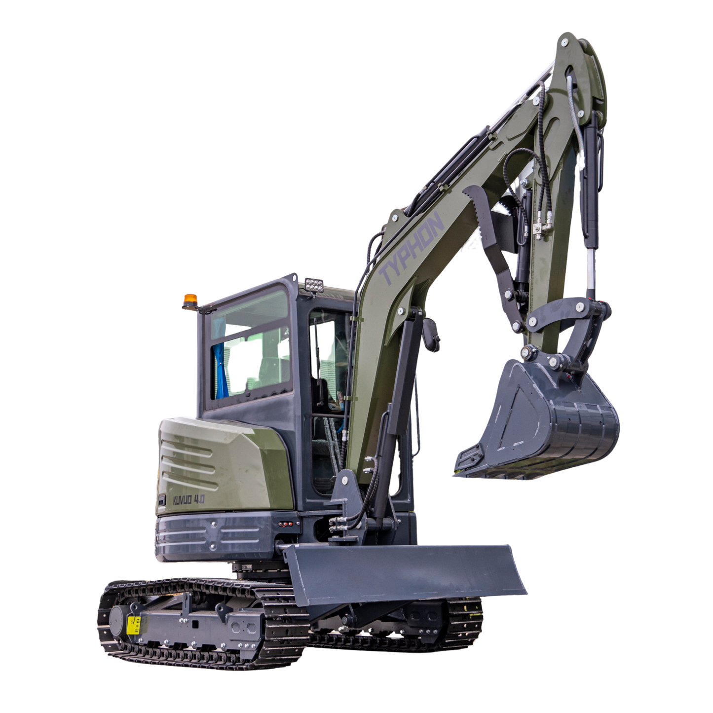TYPHON KUVOU 4.0 mini excavator Kubota D1703 Diesel engine with 4Ton Operating Weight AC/ Heater - New Excavator For Sale