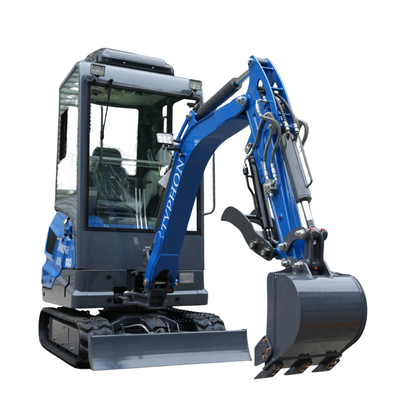 TYPHON TERROR XVII PRO Cabin Mini Excavator  Kubota D902 Diesel Retractable Tracks  Boom Swing AC & Heater