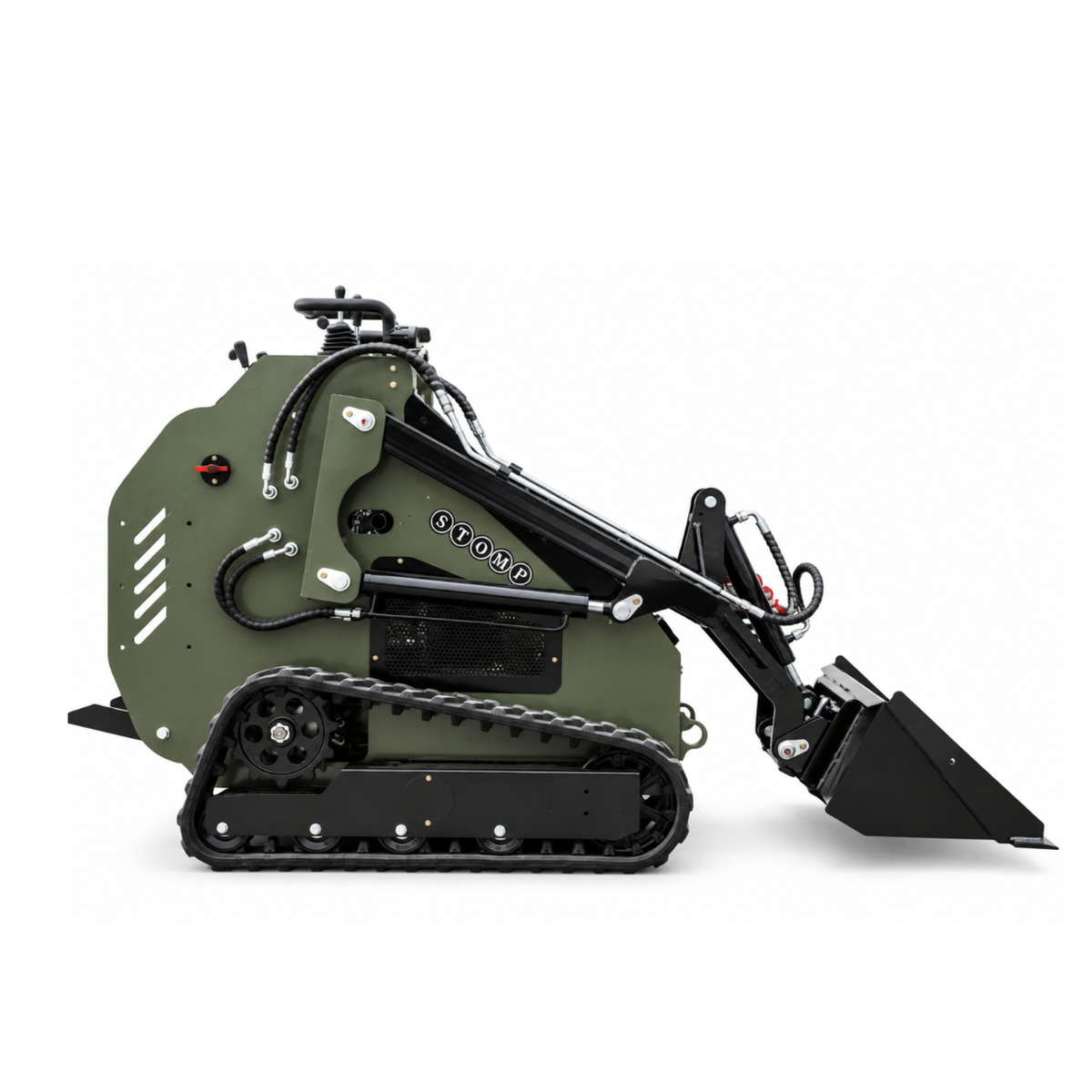 TYPHON STOMP 501 PRO Mini Skid Steer Loader – 23 HP V-Twin, Triangle Rubber Tracks (EPA Certified)