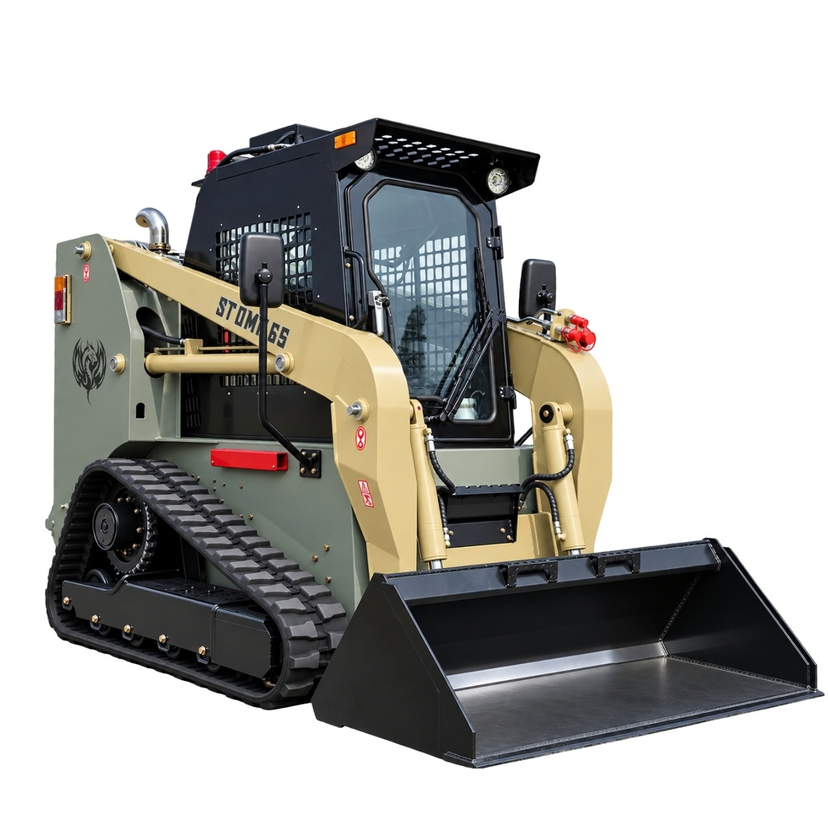 TYPHON STOMP 65 Mini Skid Steer Loader PROPACT Series 74 HP Cummins Diesel, Dual Hydraulics, A/C & Heater Cab