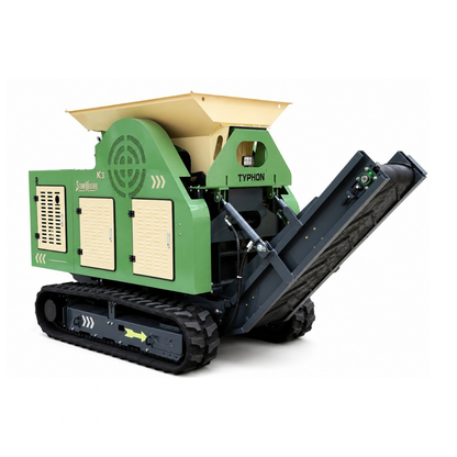 TYPHON STONEKRUSHER K3 Compact Tracked Jaw Crusher – 24.8HP Kubota Diesel  KONSTRUCTZ Series