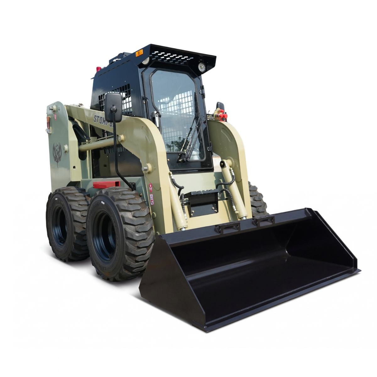 TYPHON STOMP 65 PROPACT Series Wheel Skid Steer Loader - 74 HP Cummins Diesel, Dual Hydraulics, Enclosed A/C Cab