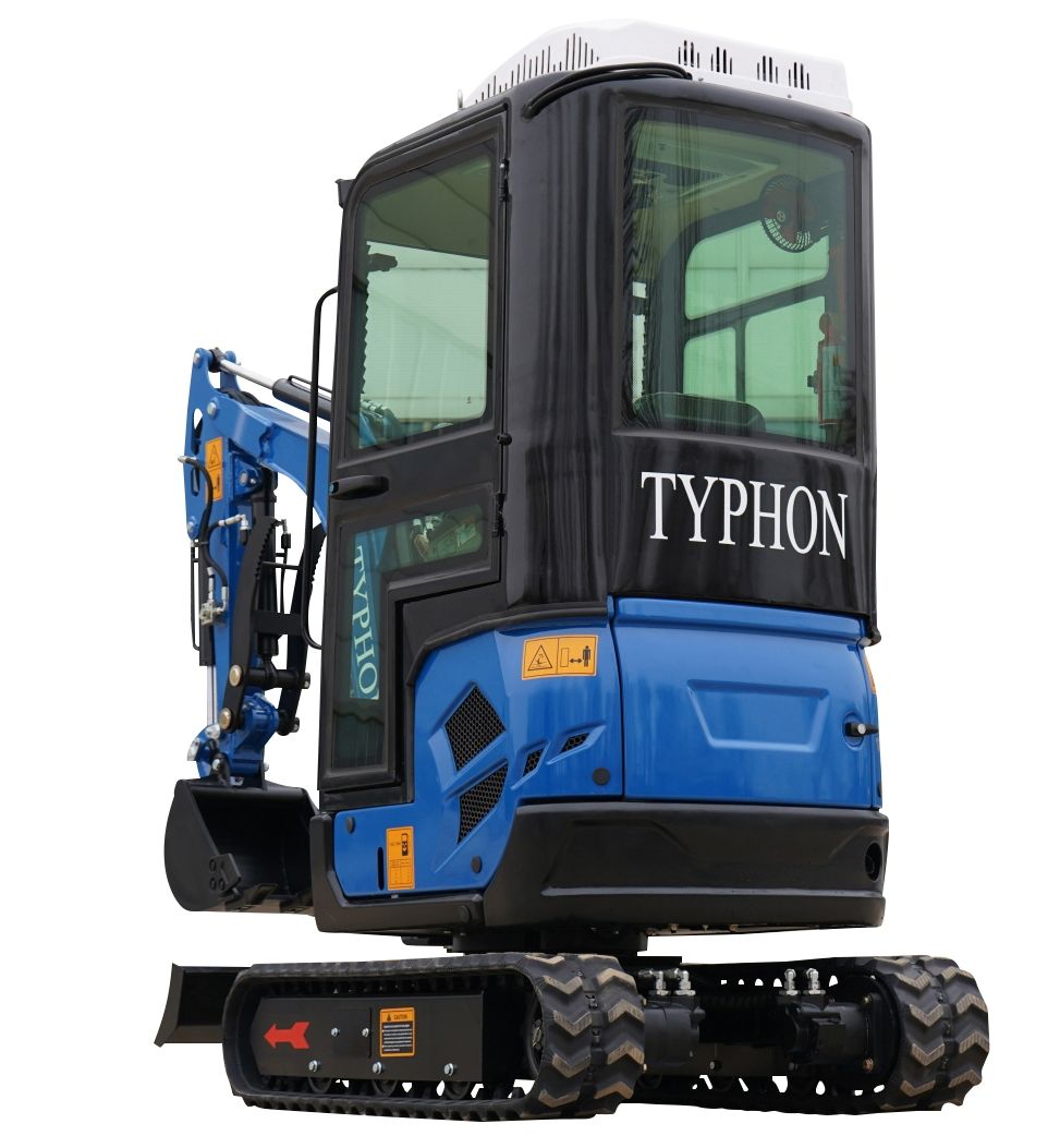 Back window of Typhon Terror XVII - New Excavator For Sale