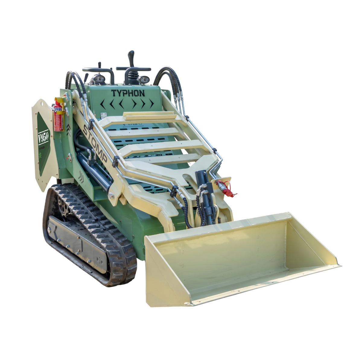 TYPHON STOMP V950 25HP Kubota Diesel Mini Skid Steer Track Loader – Konstructz Series