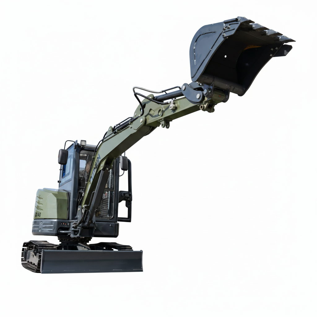 TYPHON KUVOU 4.0 mini excavator Kubota D1703 Diesel engine with 4Ton Operating Weight AC/ Heater