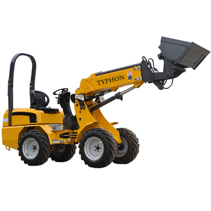 Brand New TYPHON Wheel Loader with Kubota D1105 engine 24 hp 1 ton Rated Load