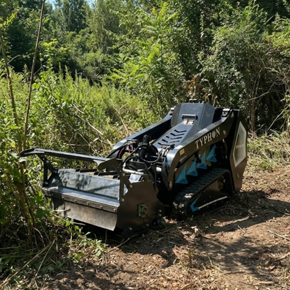 Heavy-Duty Forestry Mulcher Attachment for Mini Skid Steer TYPHON STOMP X1300 & 509 - New Excavator For Sale