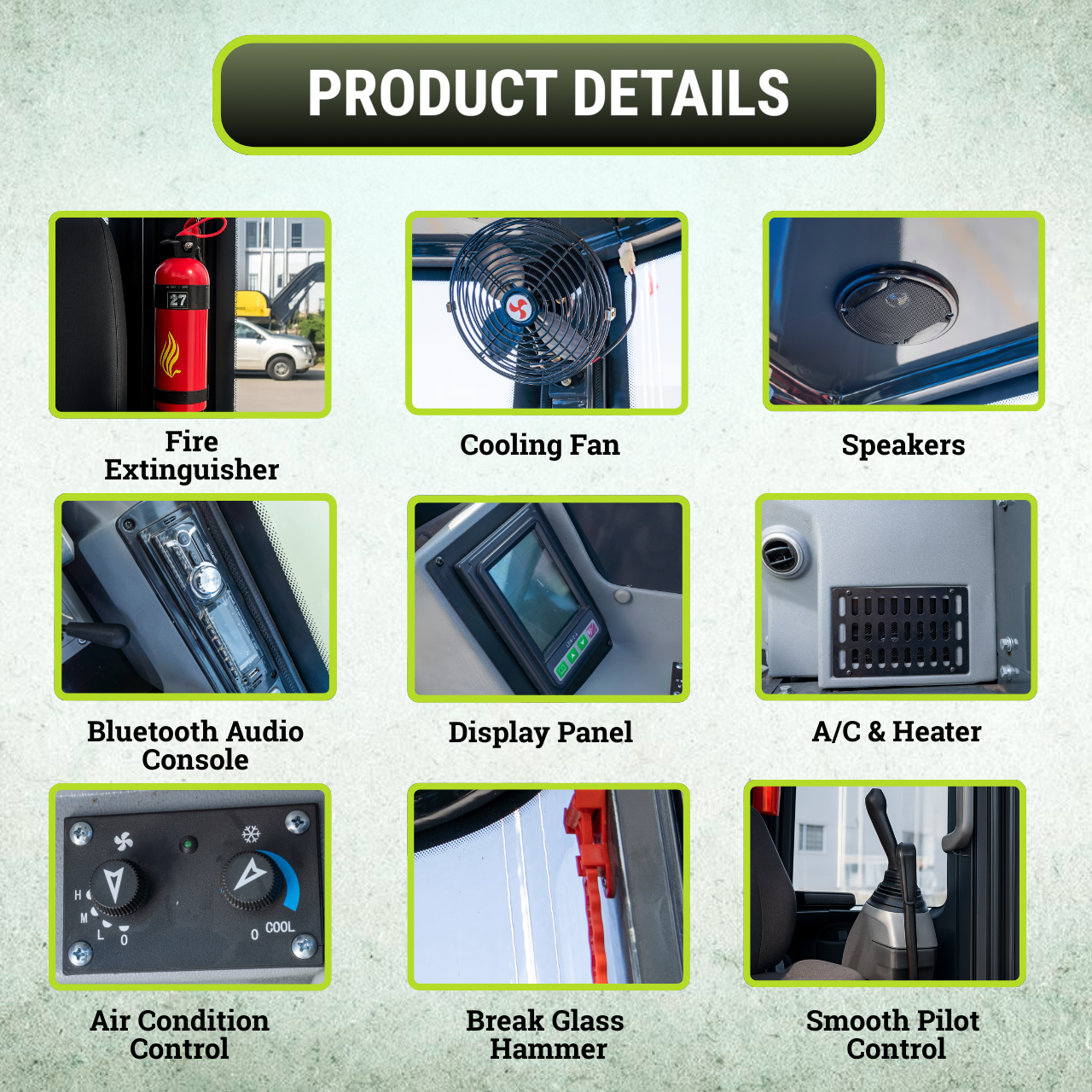 TYPHON KUVOU 4.0 mini excavator Kubota D1703 Diesel engine with 4Ton Operating Weight AC/ Heater