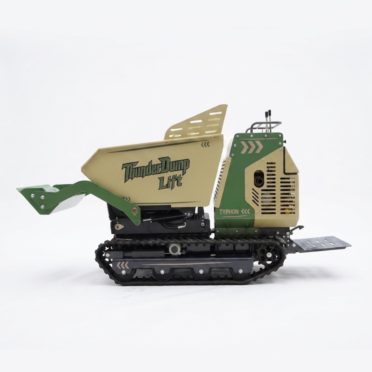 TYPHON ThunderDump Lift KONSTRUCTZ Series Compact Tracked Dumper Honda GX390, 2,205 lb Capacity