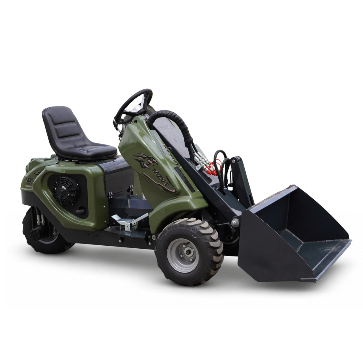TYPHON MZVT Mini Wheel Loader 22 HP Honda GX690 772 LB Lift Hydraulic Bucket