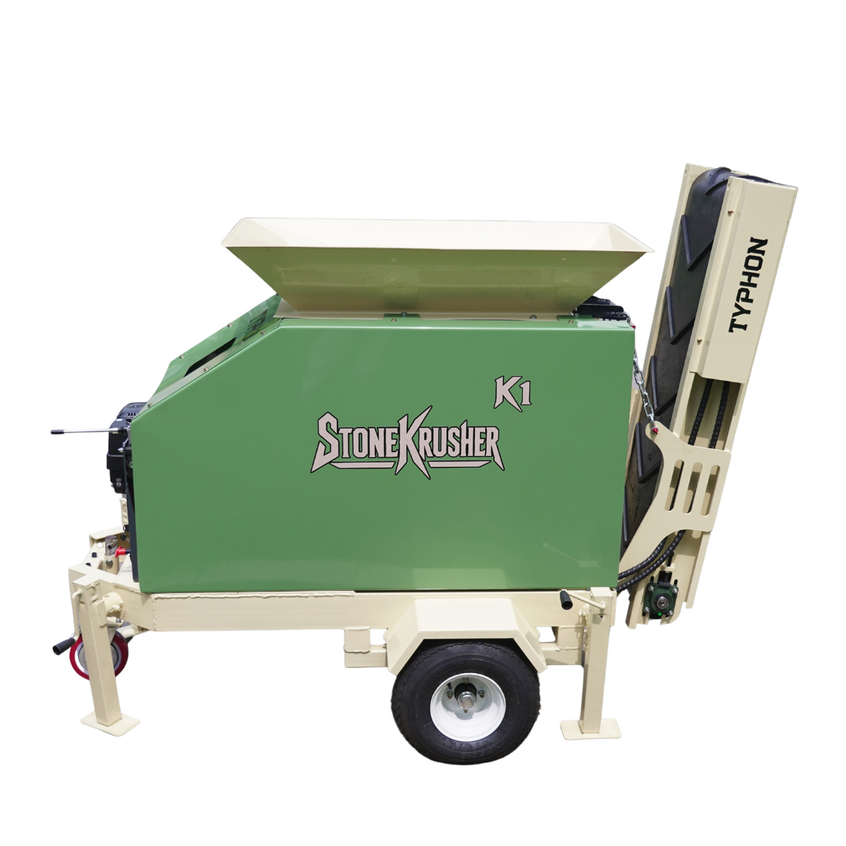 TYPHON STONEKRUSHER K1 Compact Rock Crusher 11.7 HP Honda GX390  KONSTRUCTZ SERIES