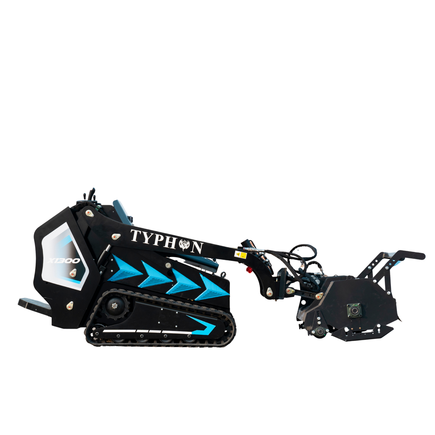 Heavy-Duty Forestry Mulcher Attachment for Mini Skid Steer TYPHON STOMP X1300 & 509 - New Excavator For Sale