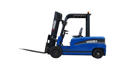 New 2025 TYPHON VIGOR 3.0 Blue Electric Forklift 3 Ton Lifter Lift Truck Jitney Hi-Lo