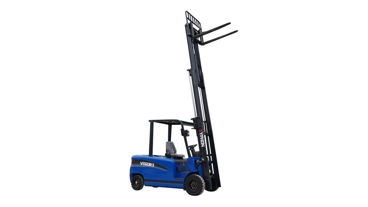 New 2025 TYPHON VIGOR 3.0 Blue Electric Forklift 3 Ton Lifter Lift Truck Jitney Hi-Lo