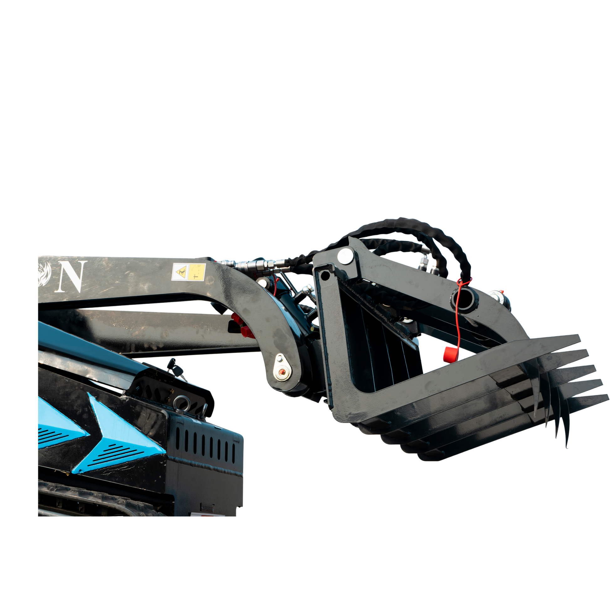 Hydraulic Log & Wood Grabber Attachment for Mini Skid Steer  Fits TYPHON STOMP X1300 & 509 - New Excavator For Sale