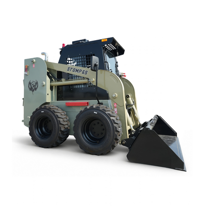 TYPHON STOMP 65 PROPACT Series Wheel Skid Steer Loader - 74 HP Cummins Diesel, Dual Hydraulics, Enclosed A/C Cab