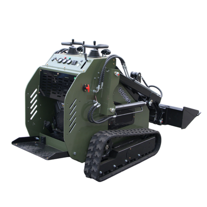 TYPHON STOMP 501 PRO Mini Skid Steer Loader – 23 HP V-Twin, Triangle Rubber Tracks (EPA Certified)