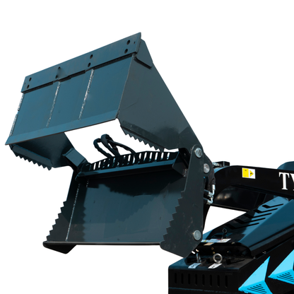 4-in-1 Combo Bucket Attachment for Mini Skid Steer Fits TYPHON STOMP X1300 & STOMP 509 - New Excavator For Sale