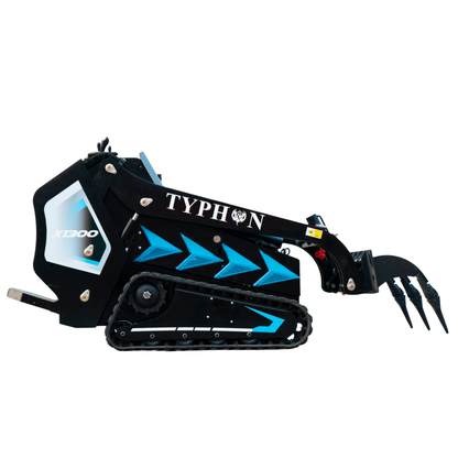 3-Tooth Mini Skid Steer Ripper Attachment – Fits TYPHON STOMP X1300 & STOMP 509 - New Excavator For Sale